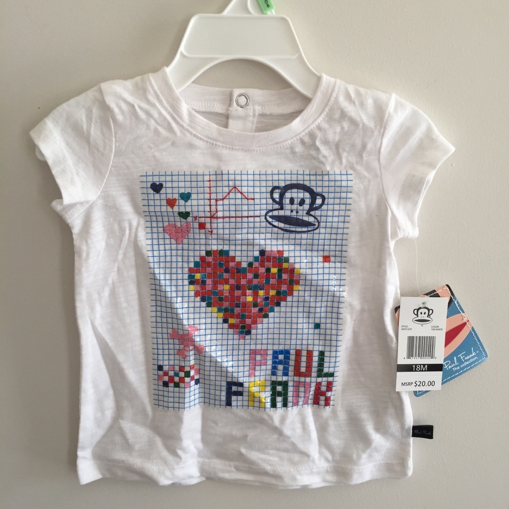 NWT PAUL FRANK GRAPHIC SHIRT SLEEVE TEE 18M